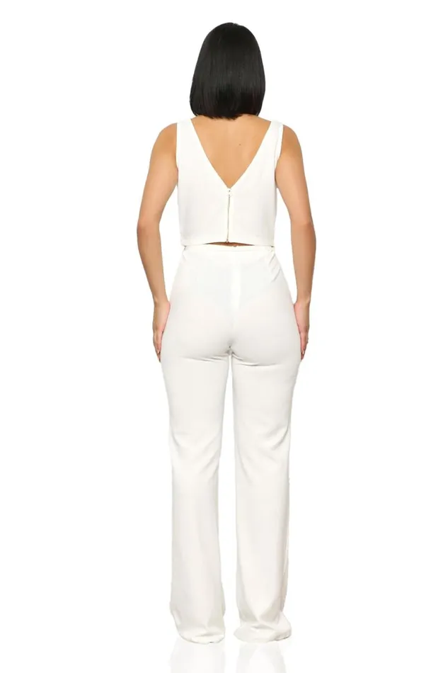 Lilly039s Kloset Sets Women Rose Drift Pants Set White