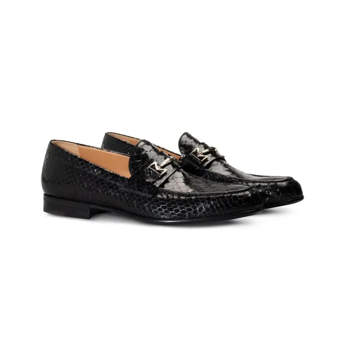 Loafers Men Moreschi FOR HIM 8211 Black Leather Loafer