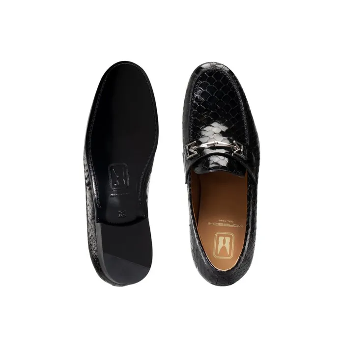 Loafers Men Moreschi FOR HIM 8211 Black Leather Loafer