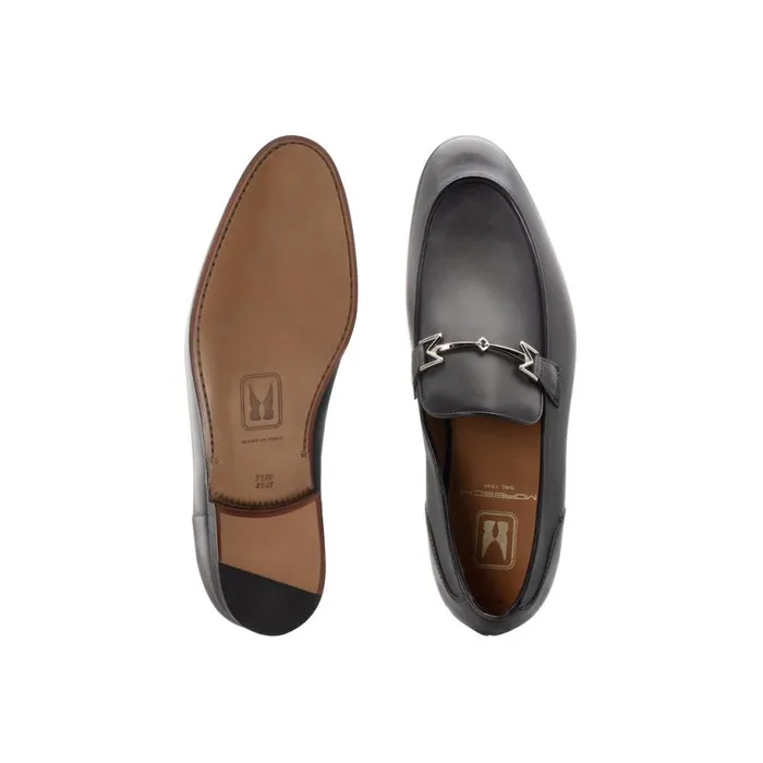 Loafers Men Moreschi Grey Leather Loafer