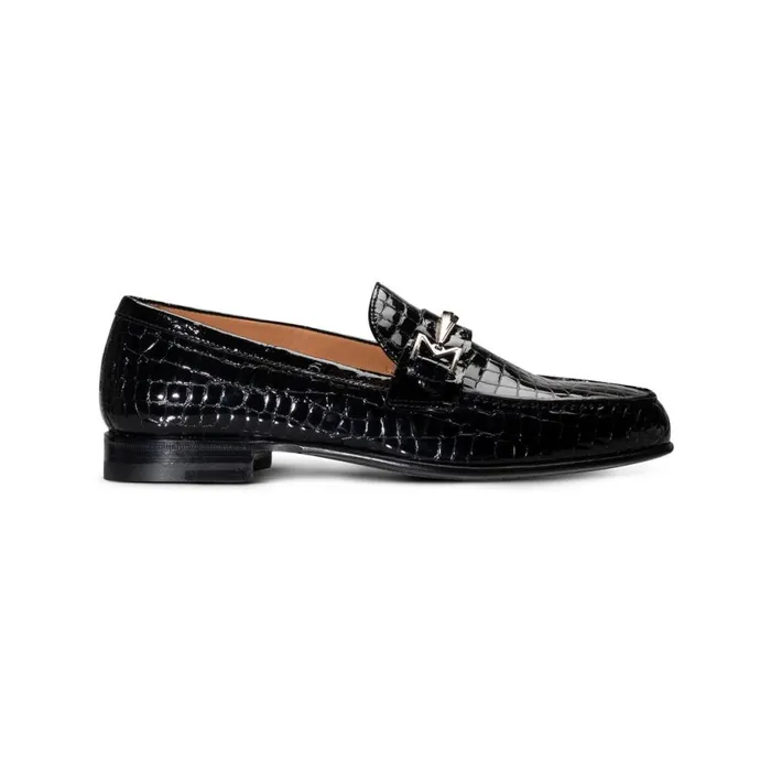 Loafers Women Moreschi Black Leather Woman Loafer