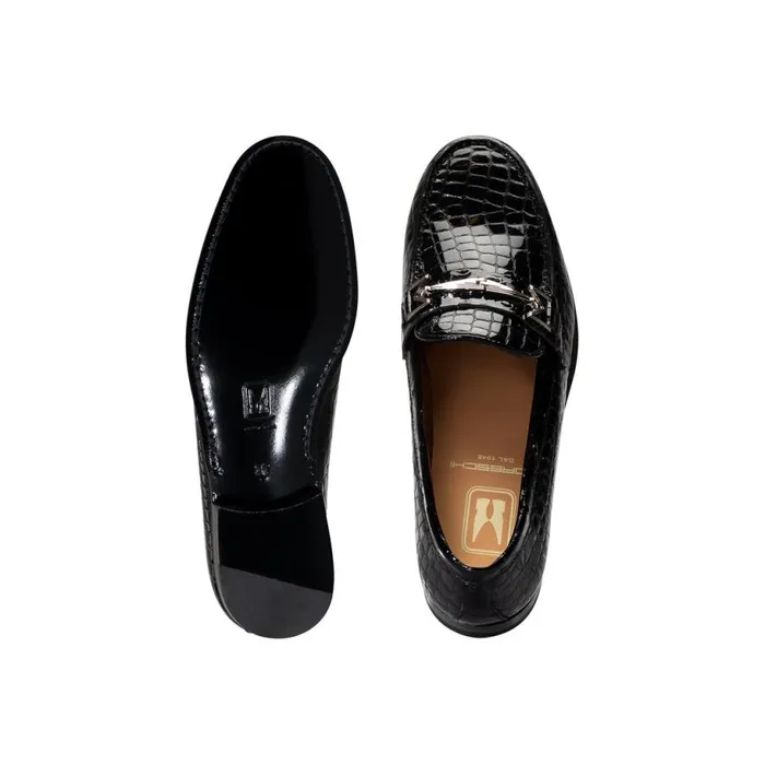 Loafers Women Moreschi Black Leather Woman Loafer