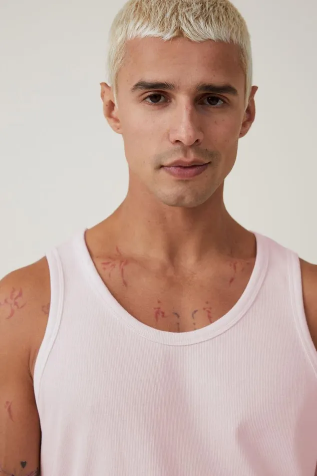 Loose Fit Rib Tank Rose Men Cotton On Tees and Tanks Loose Fit Rib Tank Rose Men Cotton On Tees and Tanks