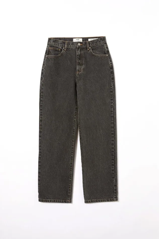 Loose Straight Jean Smokey Black Women Cotton On Pants Loose Straight Jean Smokey Black Women Cotton On Pants