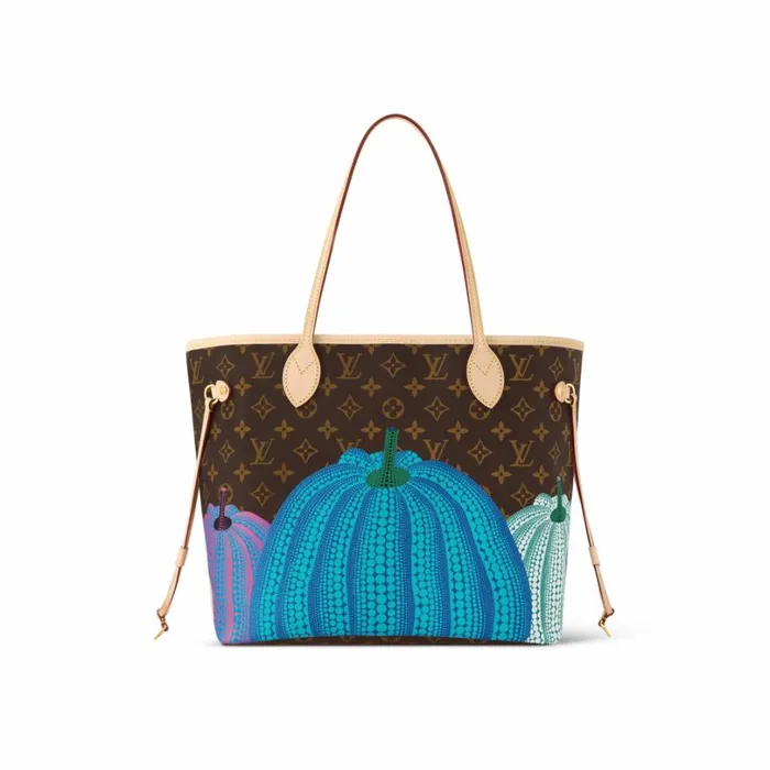 Louis Vuitton Neverfull Bag Louis Vuitton LV X YK Neverfull MM M46468 Pumpkin Print 8211 Louis Vuitton Handbag Store 8211 Women
