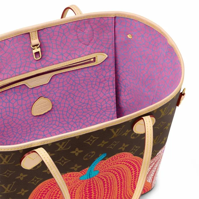 Louis Vuitton Neverfull Bag Louis Vuitton LV X YK Neverfull MM M46468 Pumpkin Print 8211 Louis Vuitton Handbag Store 8211 Women
