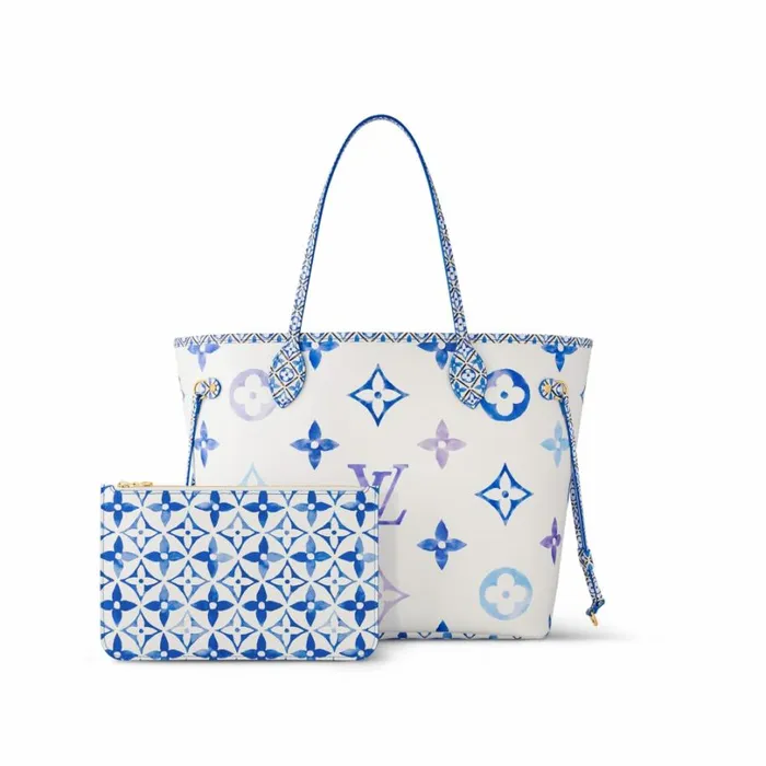Louis Vuitton Neverfull Bag Louis Vuitton M22979 Neverfull MM Blue Monogram 8211 Louis Vuitton Handbag Store 8211 Women
