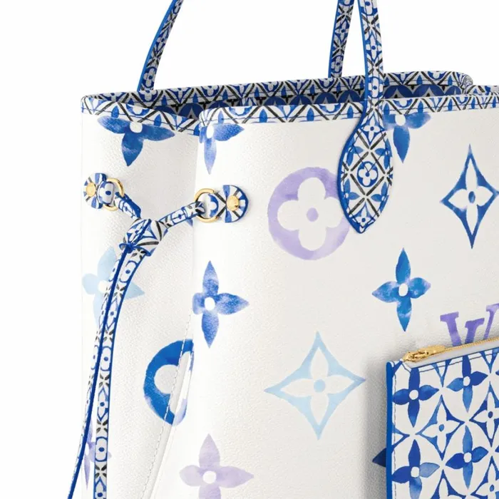 Louis Vuitton Neverfull Bag Louis Vuitton M22979 Neverfull MM Blue Monogram 8211 Louis Vuitton Handbag Store 8211 Women