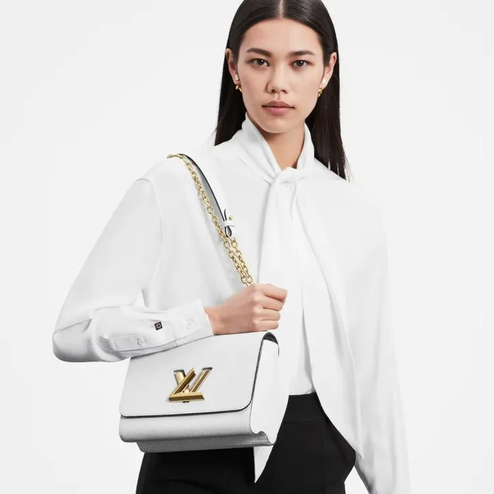 Louis Vuitton Twist Bag Louis Vuitton White M21111 Twist MM 8211 Louis Vuitton Handbag Store 8211 Women