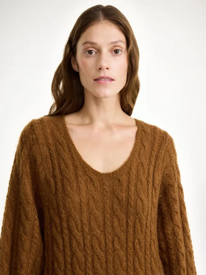 Lovella Maxi Dress Bison Women By Malene Birger Knitwear