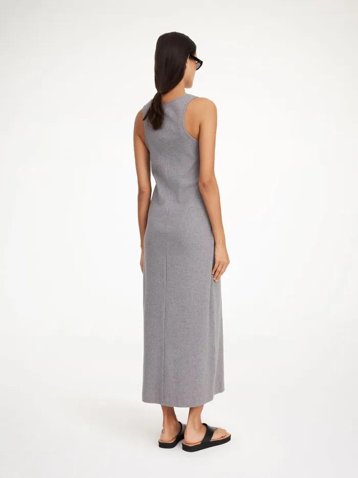 Lovelo Maxi Dress Grey Melange Women By Malene Birger Dresses