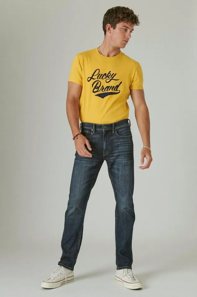Lucky Brand 410 Athletic Straight Coolmax Stretch Jean Fayette Men Jeans