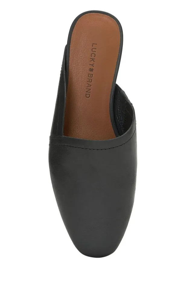 Lucky Brand Badri Slip On Mule Black Women Shoes