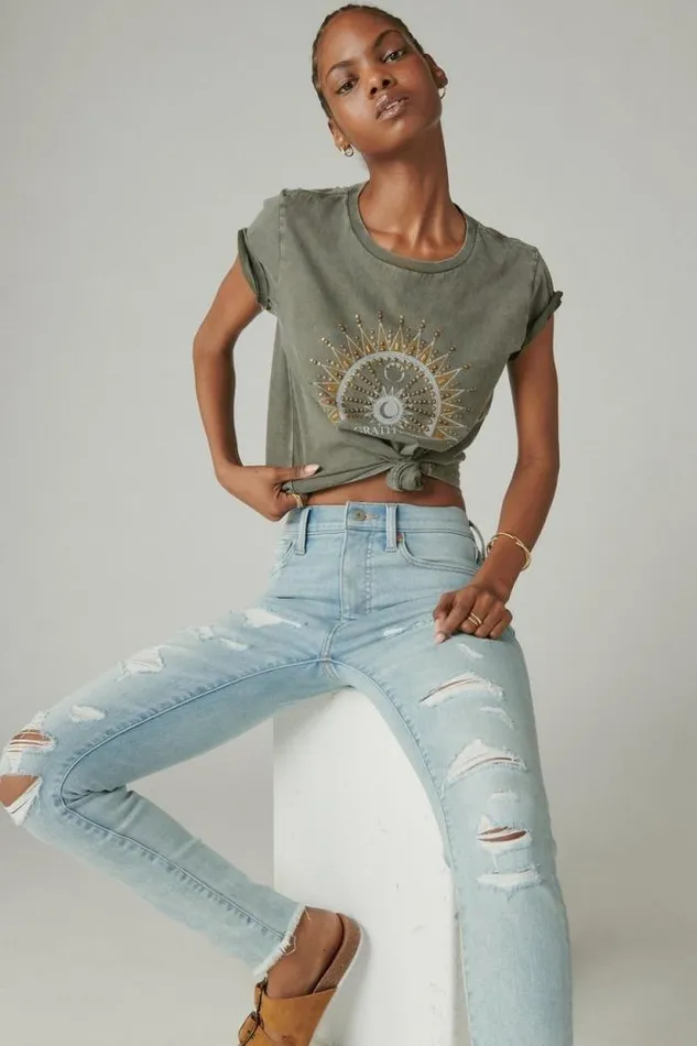 Lucky Brand High Rise Bridgette Skinny Girl Crush Dest Women Jeans