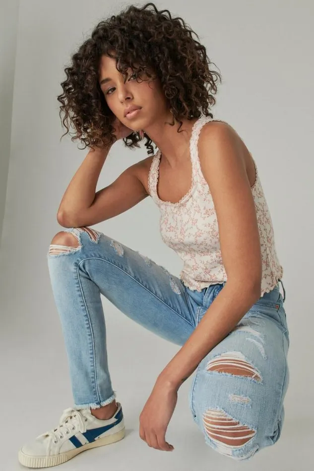 Lucky Brand High Rise Bridgette Skinny Girl Crush Dest Women Jeans