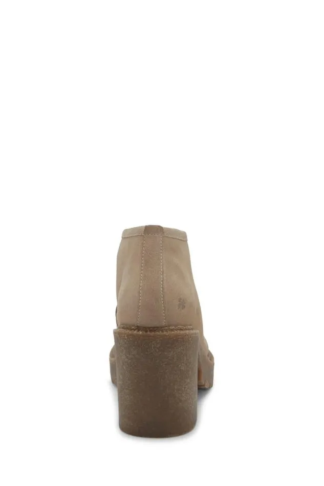 Lucky Brand Hollia Heeled Bootie Light Beige Women Shoes