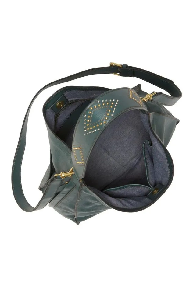 Lucky Brand Iris Studded Shoulder Bag Light Green Women Handbags
