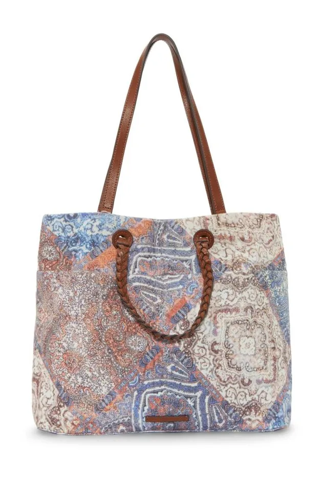 Lucky Brand Jema Tote Patch Heritage Patchwork Women Handbags