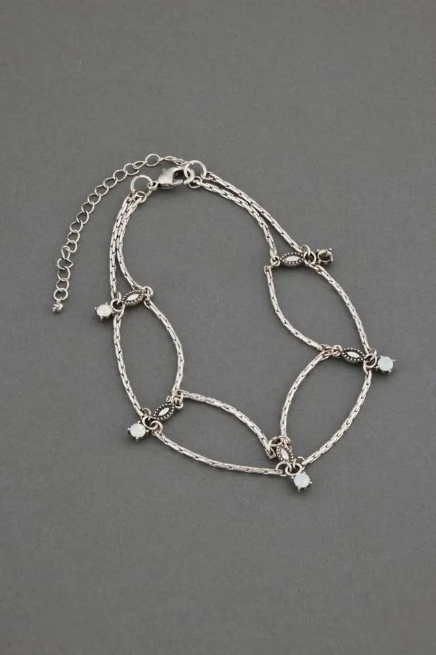 Lucky Brand Layer Choker Necklace Silver Women Jewelry