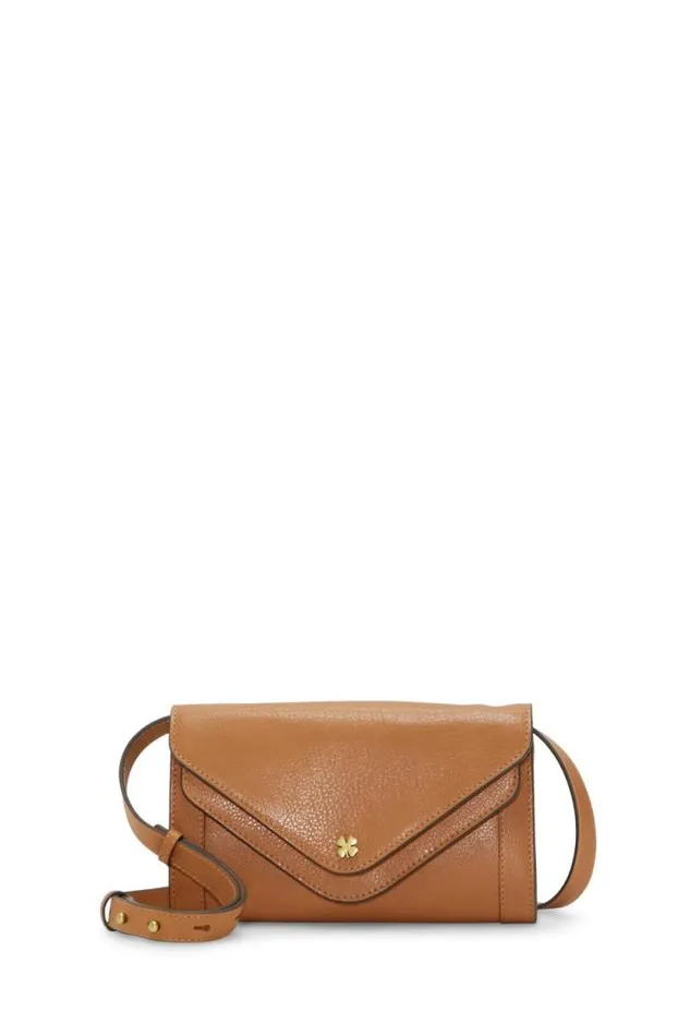 Lucky Brand Love Crossbody Wallet 231 Tan Women Handbags