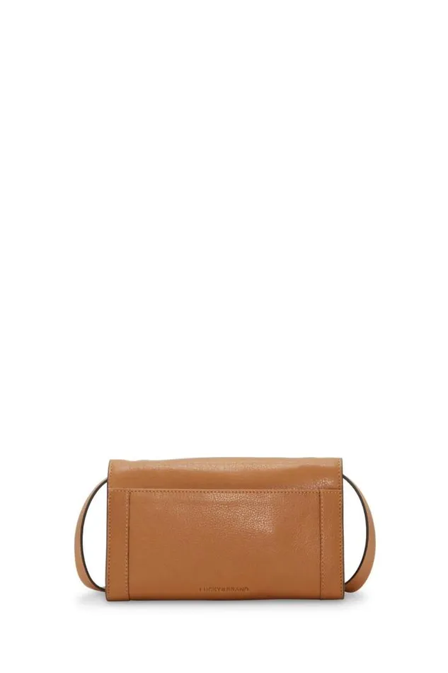 Lucky Brand Love Crossbody Wallet 231 Tan Women Handbags