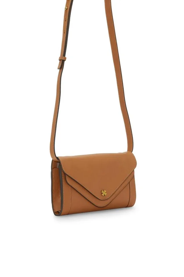 Lucky Brand Love Crossbody Wallet 231 Tan Women Handbags