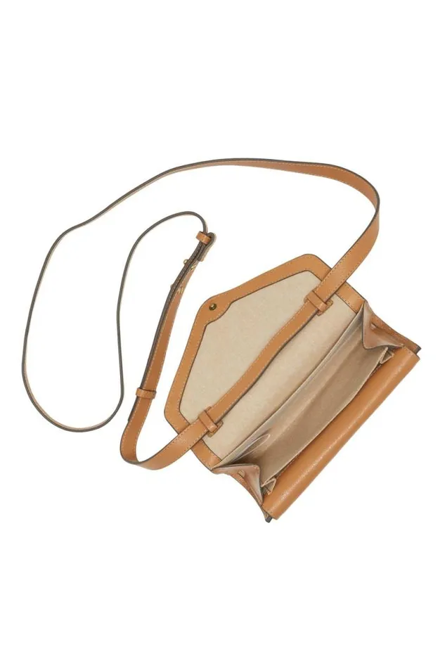 Lucky Brand Love Crossbody Wallet 231 Tan Women Handbags