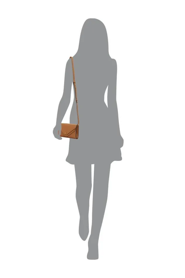 Lucky Brand Love Crossbody Wallet 231 Tan Women Handbags