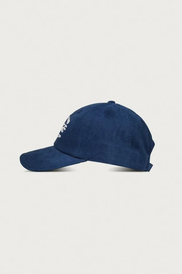Lucky Brand Lucky Blue Jeans Co Emb Dad Hat Dark Blue MenWomen Hats