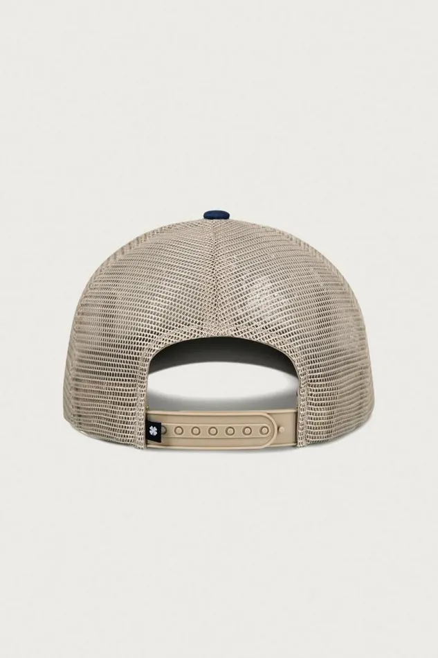 Lucky Brand Luckys Burger Joint Trucker Dark Blue Women Hats