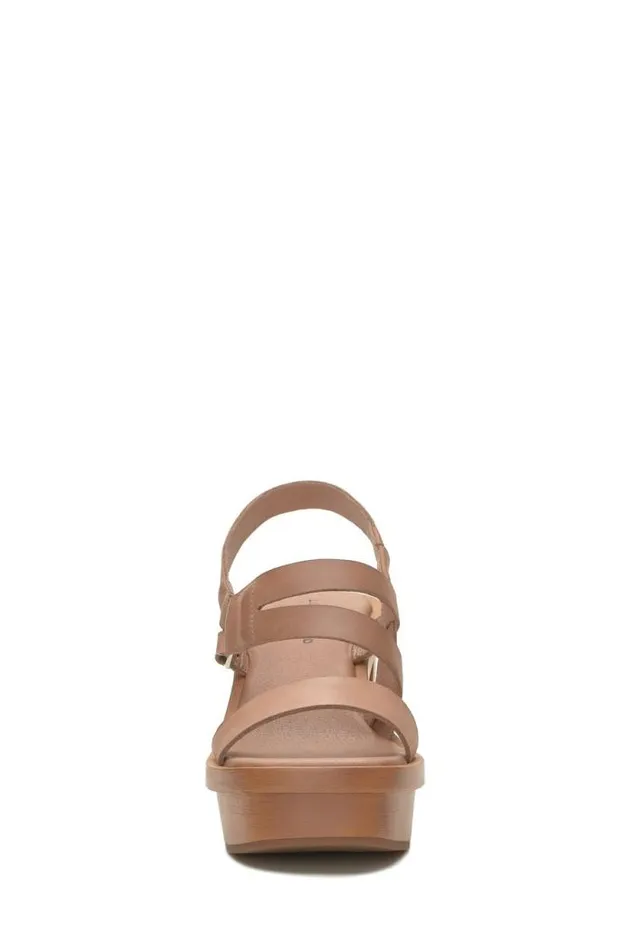 Lucky Brand Marselina Block Heel Open Brownrust Women Shoes