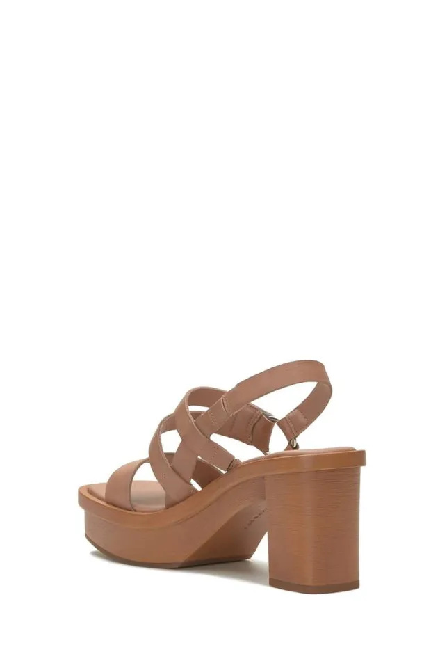 Lucky Brand Marselina Block Heel Open Brownrust Women Shoes