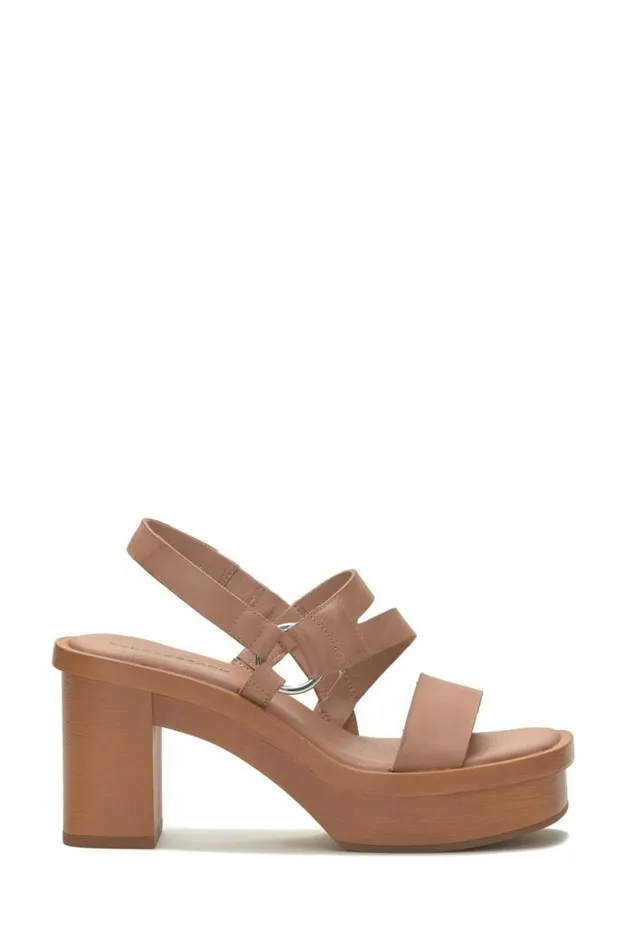 Lucky Brand Marselina Block Heel Open Brownrust Women Shoes
