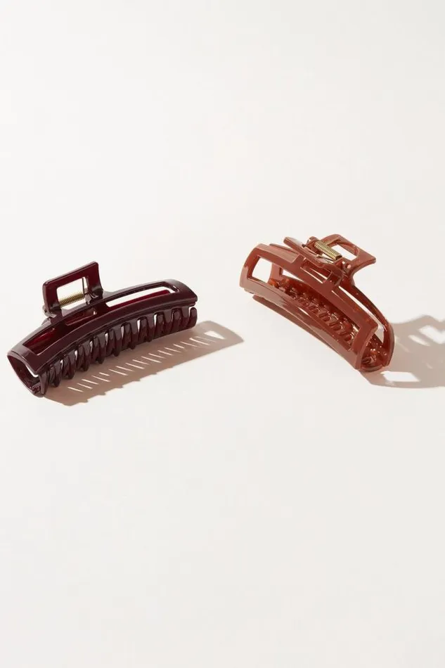 Lucky Brand Mega Open Claw Set Multi Women Hair Accessories