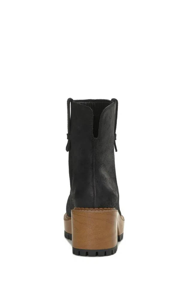 Lucky Brand Rhoslyn Lug Boot Black Women Shoes
