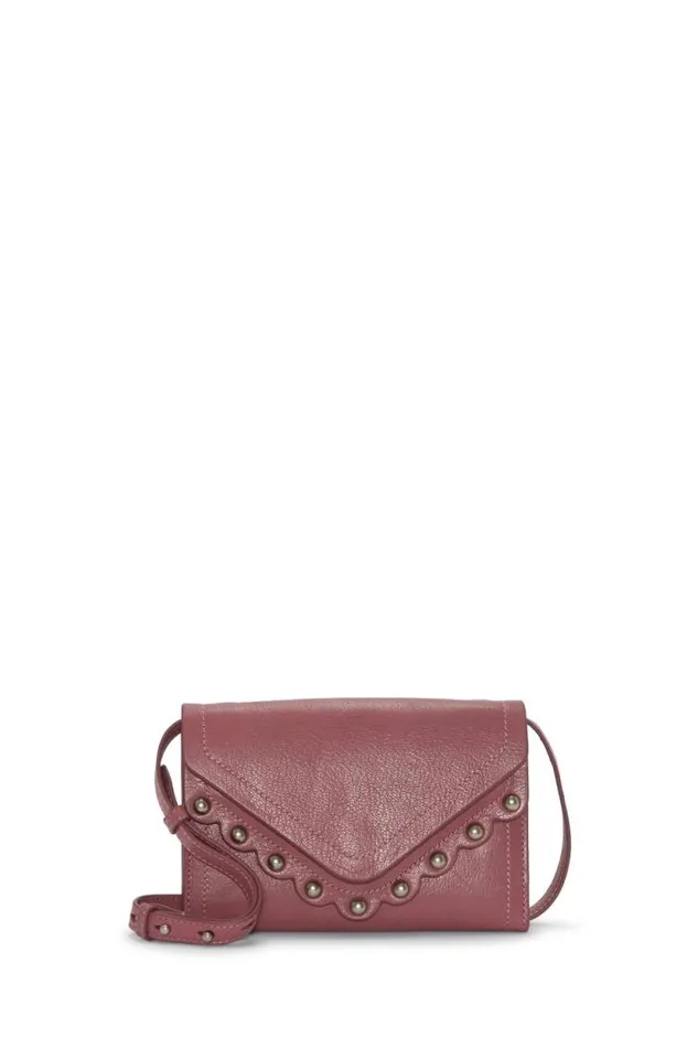 Lucky Brand Ruth Scalloped Crossbody Bag Dark Pink Women Handbags