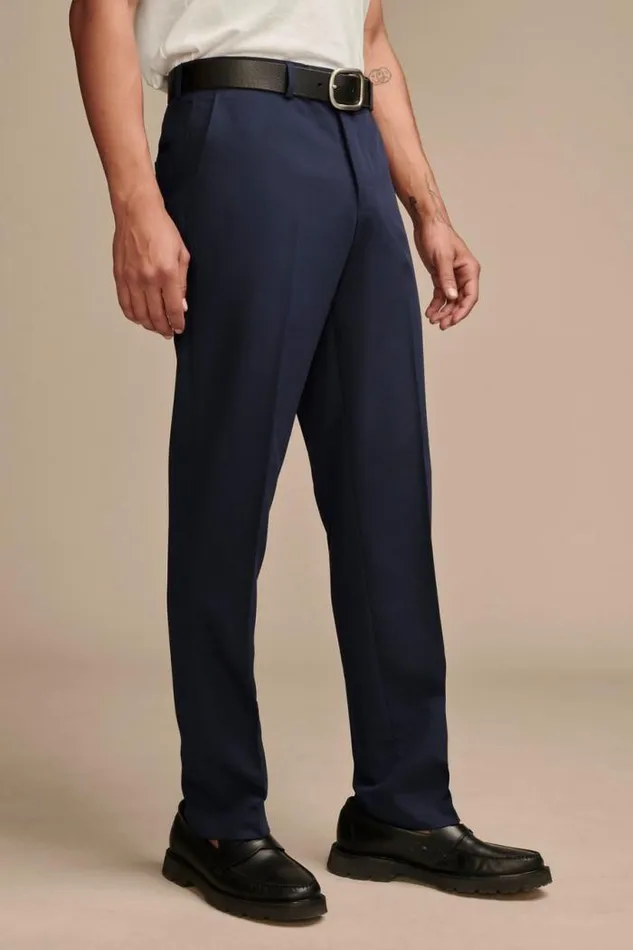 Lucky Brand Suit Separate 4 Way Stretch Pant Dark Blue Men Suit Separates