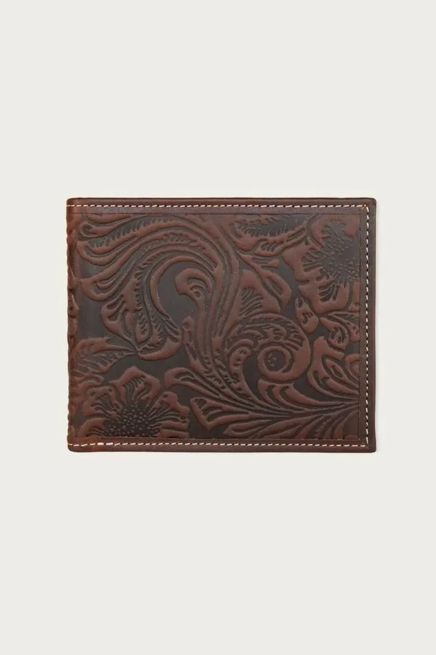 Lucky Brand Western Embossed Leather Bifold Wallet Dark Brown Men Bags and Wallets Lucky Brand Western Embossed Leather Bifold Wallet Dark Brown Men Bags and Wallets