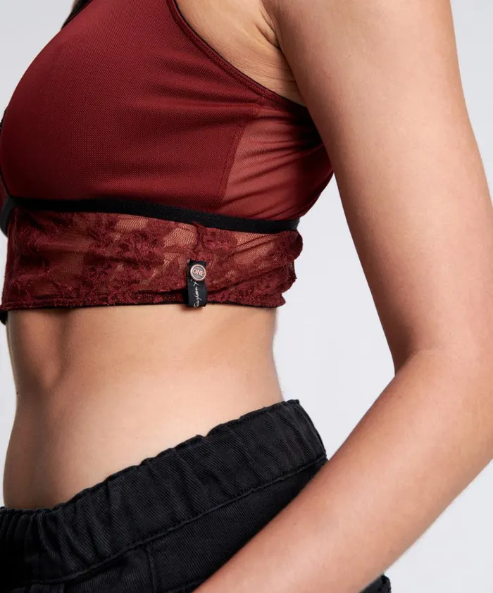 LULU MESH AND LACE BRALETTE Women One Teaspoon Intimates LULU MESH AND LACE BRALETTE Women One Teaspoon Intimates