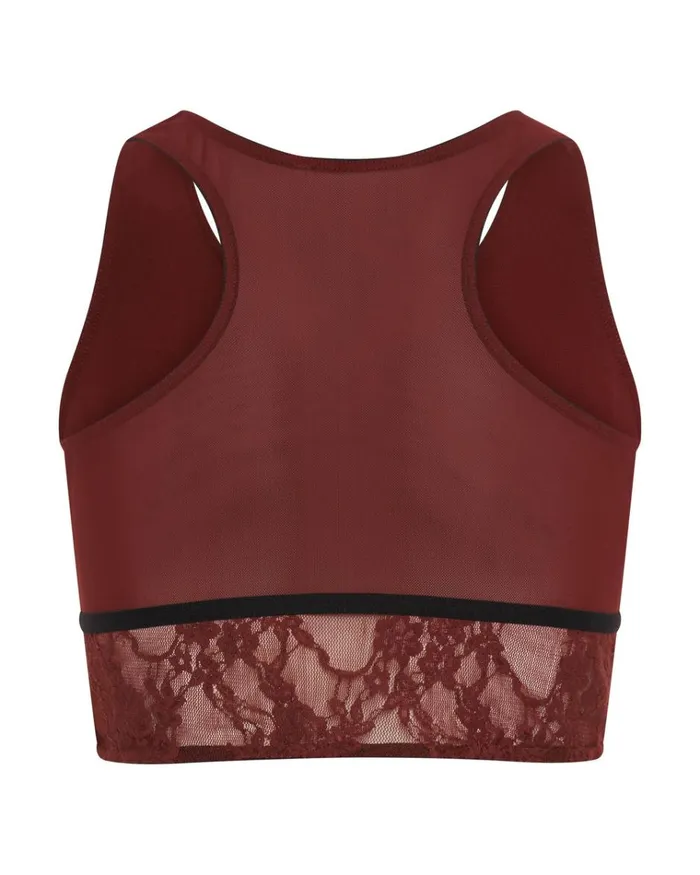 LULU MESH AND LACE BRALETTE Women One Teaspoon Intimates LULU MESH AND LACE BRALETTE Women One Teaspoon Intimates