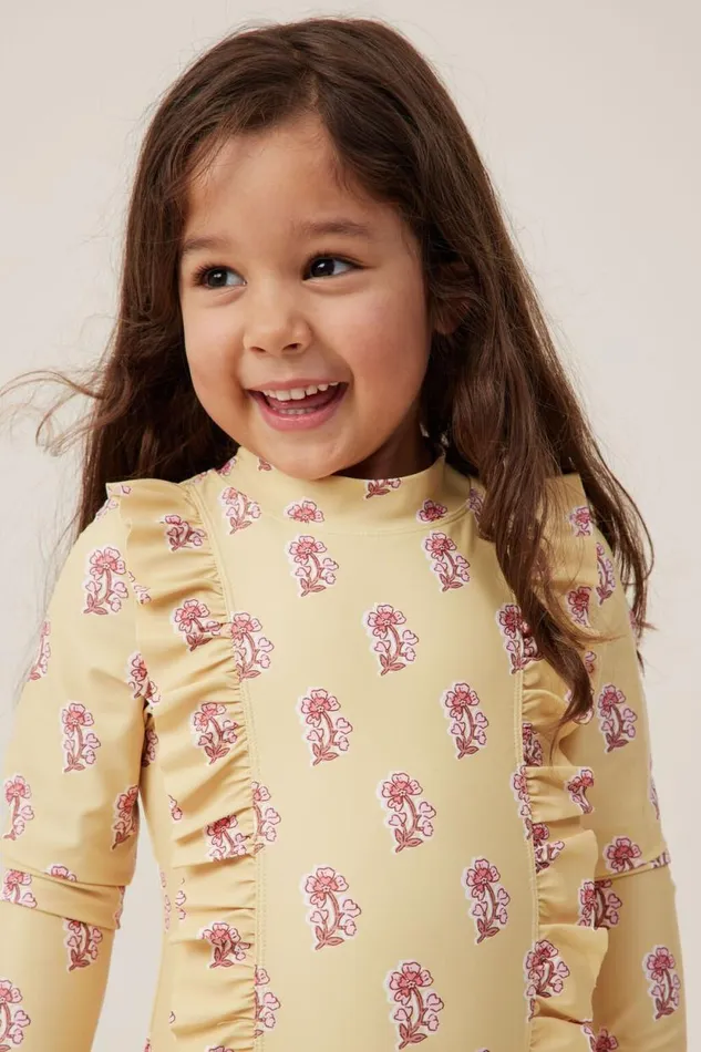 Lydia One Piece Raffiaflora Flower Stamp Girls Cotton On Swimwear Lydia One Piece Raffiaflora Flower Stamp Girls Cotton On Swimwear