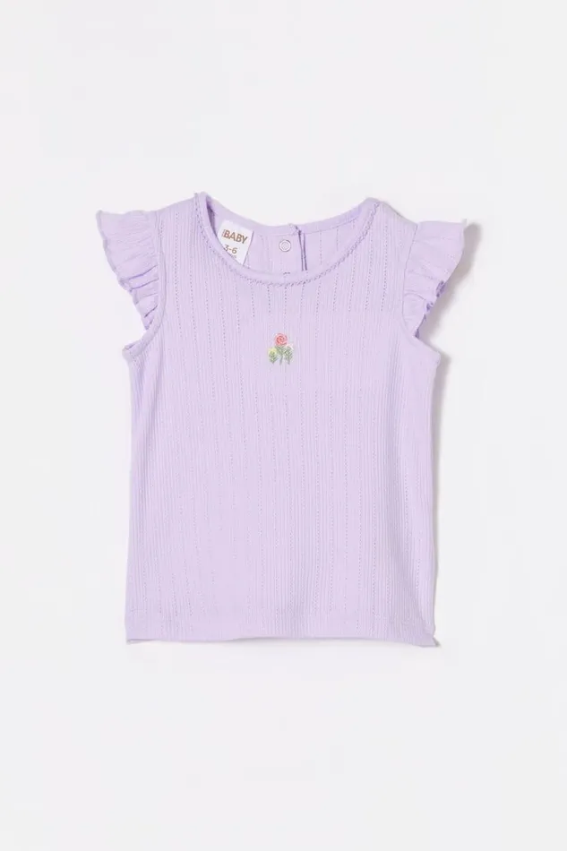 Lynlee Sleeveless Flutter Top Vintage Lilacspring Ditsy Baby Cotton On Tops Jackets and Sweaters Lynlee Sleeveless Flutter Top Vintage Lilacspring Ditsy Baby Cotton On Tops Jackets and Sweaters