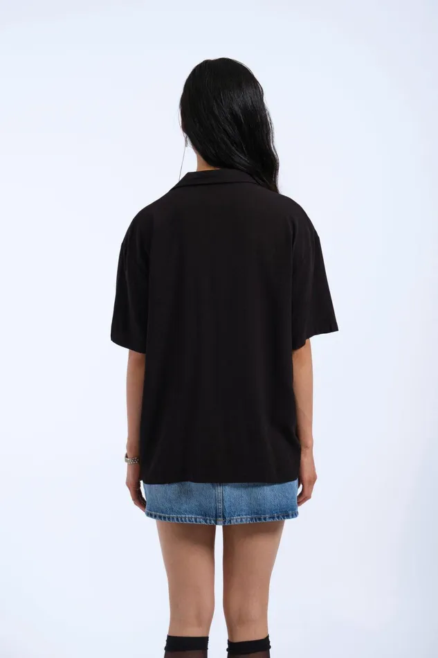 Madi Shirt 8211 Black YLW Embroidery Black Ylw Embroidery Women Dr Denim Shirts