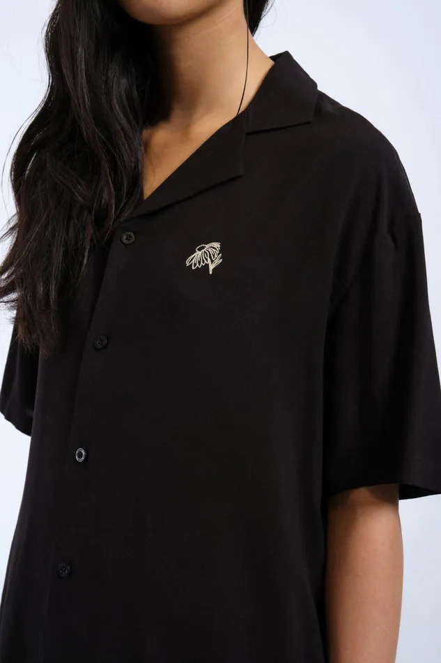 Madi Shirt 8211 Black YLW Embroidery Black Ylw Embroidery Women Dr Denim Shirts