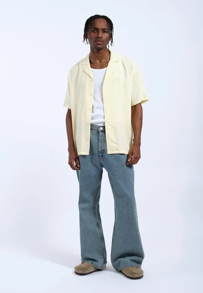 Madi Shirt 8211 Light Yellow Embroidery Light Yellow Embroidery Women Dr Denim Shirts