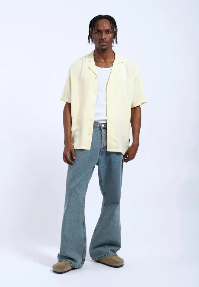 Madi Shirt 8211 Light Yellow Embroidery Light Yellow Embroidery Women Dr Denim Shirts