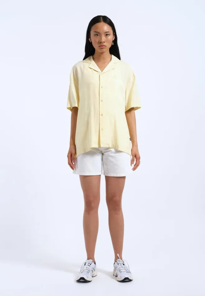 Madi Shirt 8211 Light Yellow Embroidery Light Yellow Embroidery Women Dr Denim Shirts