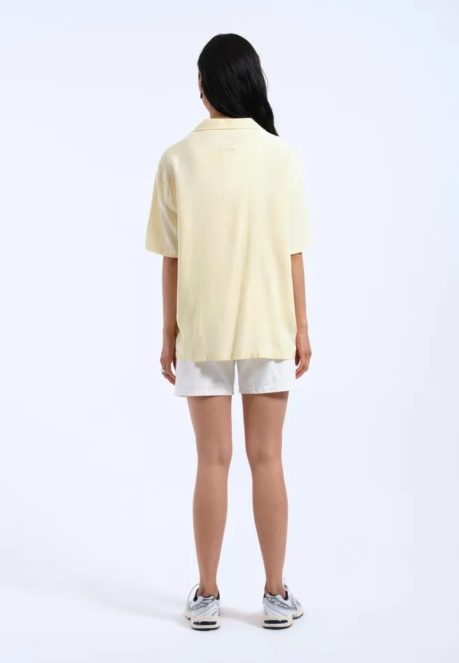 Madi Shirt 8211 Light Yellow Embroidery Light Yellow Embroidery Women Dr Denim Shirts