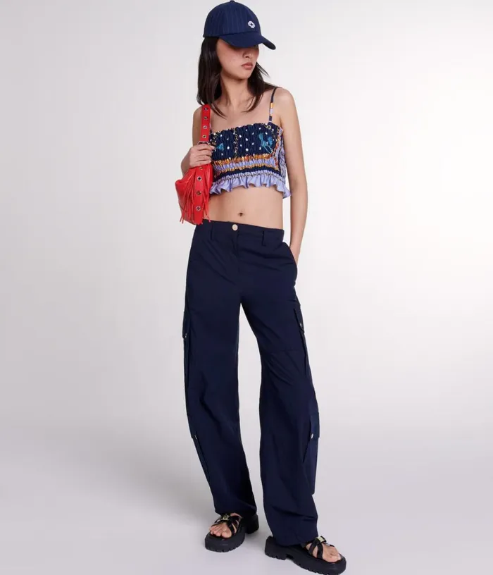 Maje Cargo Trousers Women Pants and Jeans