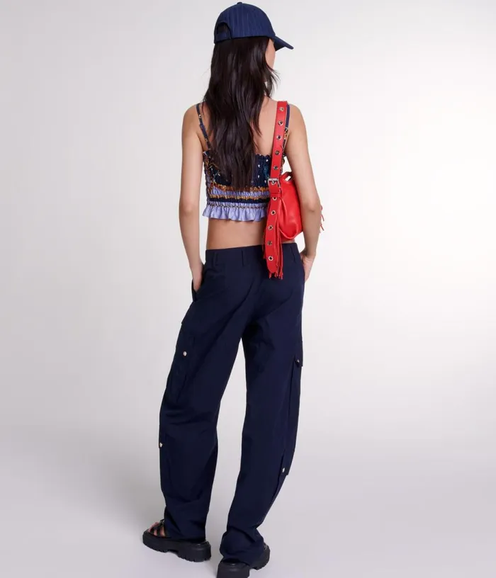 Maje Cargo Trousers Women Pants and Jeans